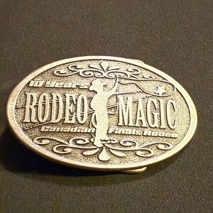 Rodeo Magic 10 Year Anniversary Belt Buckle For The Canadian Finals Rodeo